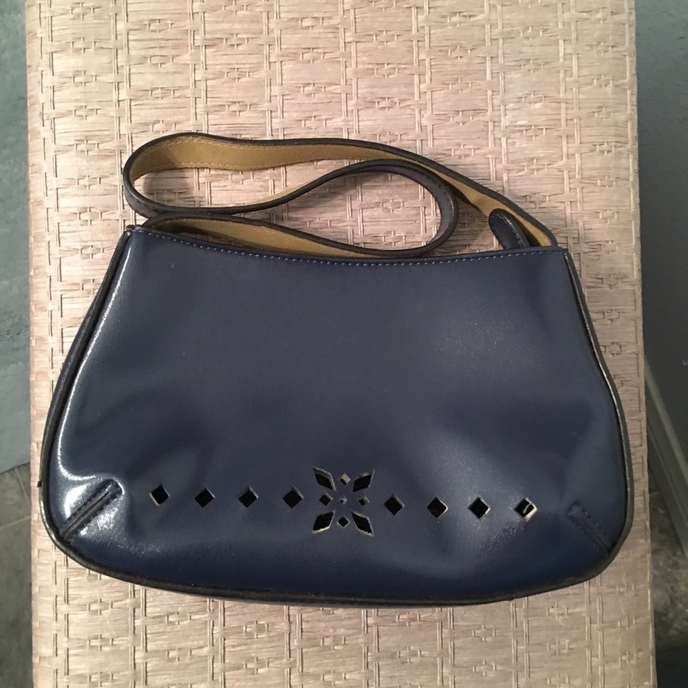 Blue shoulder bag